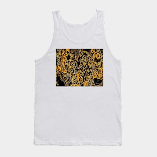 intricate 3D metallic colours of recycled rubbish Tank Top